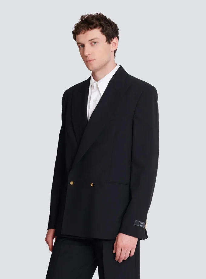Wool 2-buttons blazer