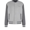 Wool and cashmere varsity jacket