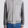 Wool and cashmere varsity jacket