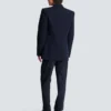 Wool blazer with crystal patch