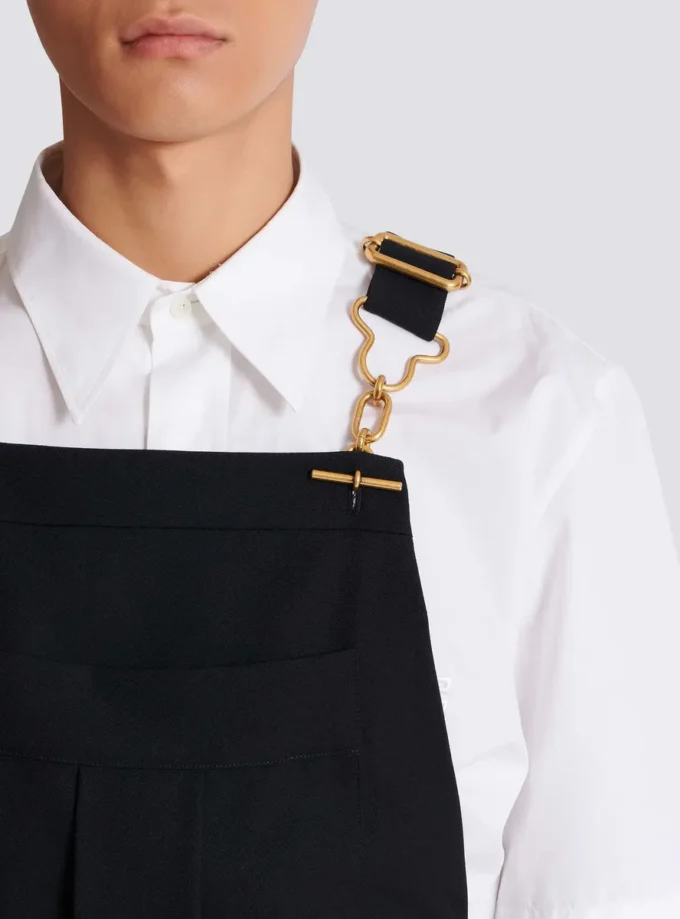 Wool dungarees