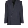 Wool pinstripe blazer
