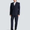 Wool pinstripe blazer