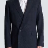 Wool pinstripe blazer