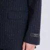 Wool pinstripe blazer